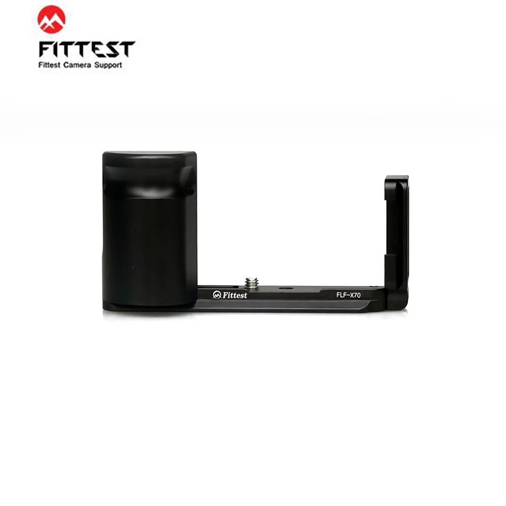 

FITTEST FLF-X70 Custom L Bracket/ L Plate Camera Holder Base Grip for FUJIFILM fuji X70 Arca swiss RRS Benro Sirui Compatible
