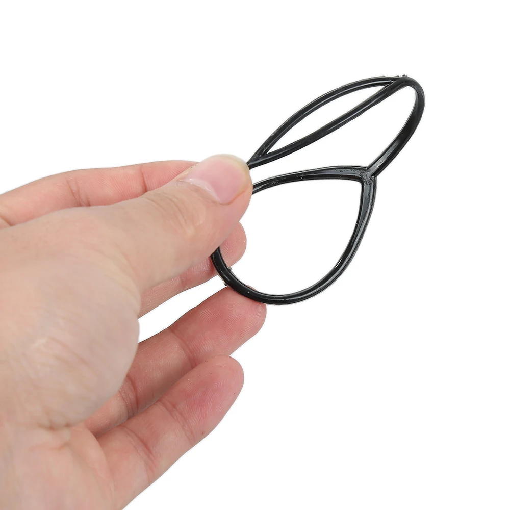 Popular 1 pair 2 pcs Hair Braid Maker Ponytail Creator Plastic Loop Styling Tools Black Topsy Pony Tail Clip Styling Tool