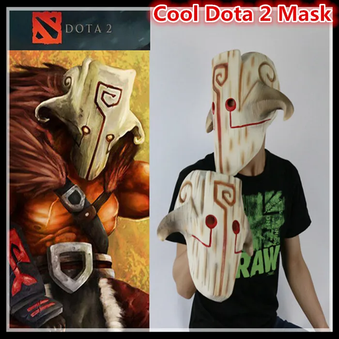 Free shipping Halloween Cosplay Movie Dota 2 Mask Cosplay Juggernaut Mask Latex Party Costume Party