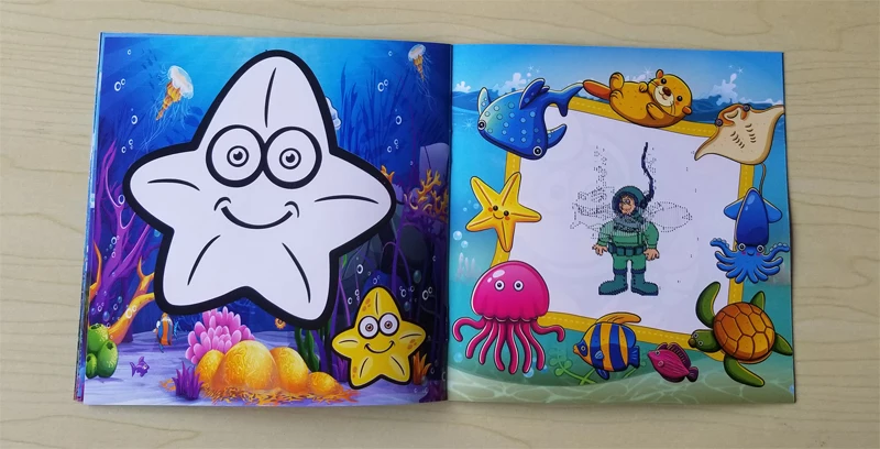 22 Pages Ocean Style Secret Garden Painting Drawing Kill Time Book Will Moving DIY Children's Puzzle Magic Coloring Book 22 Pages Ocean Style Secret Garden Painting Drawing Kill Time Book Will Moving DIY Children's Puzzle Magic Coloring Book