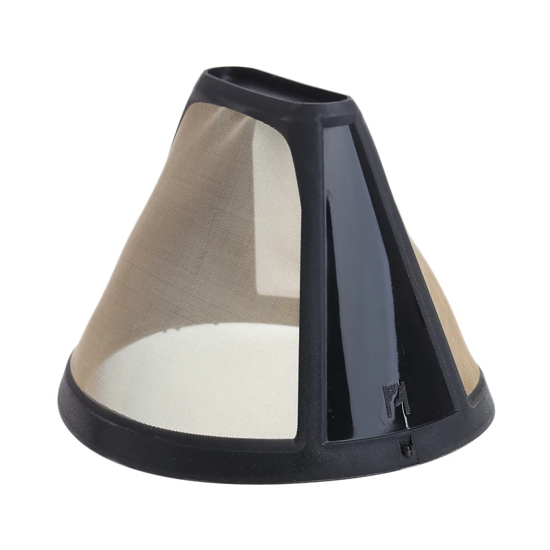 

Reusable Coffee Filter 10-12 Cup Cone-Style Maker Machine Gold Mesh Handle Tool 10166