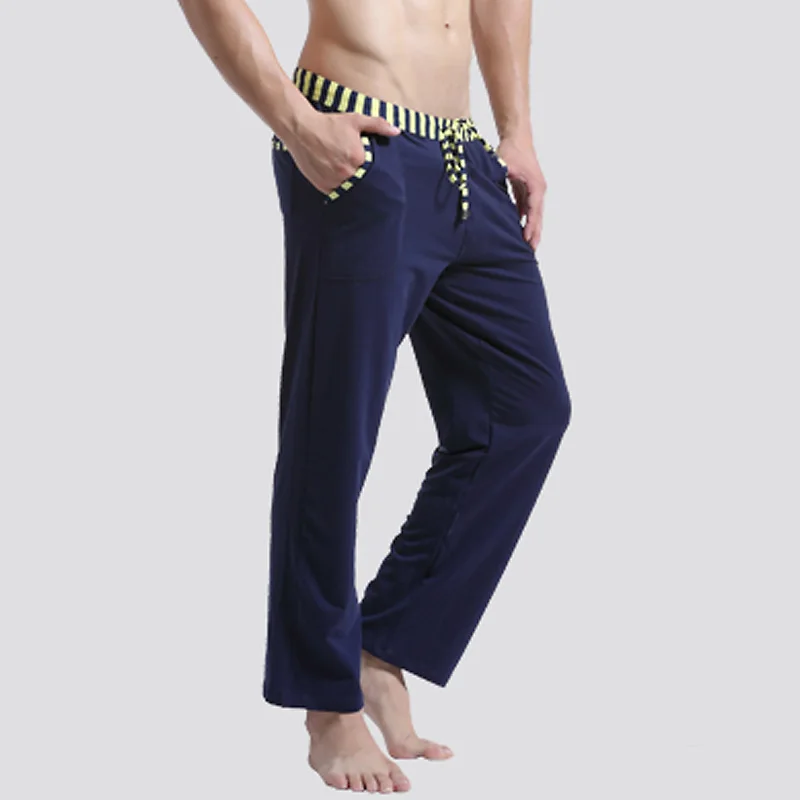 

Men Sleep Bottoms Pyjamas Mens casual trousers soft comfortable Men's Sleep Bottoms Homewear Male yoga pants pajama loose Lounge