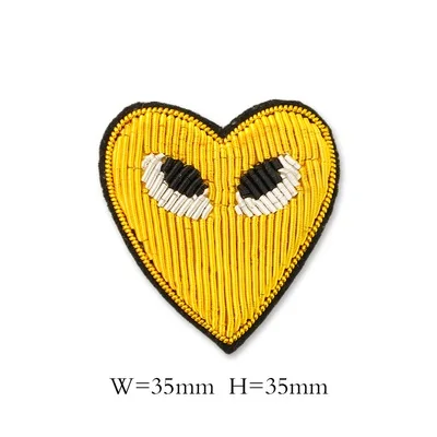 DIY новая 3D Ручная вышитая Цветная брошь Love eyes интересный бульон для пальто