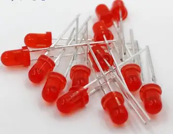 

1000pcs F5 5mm Red Round Super bright LED Light LED diffused