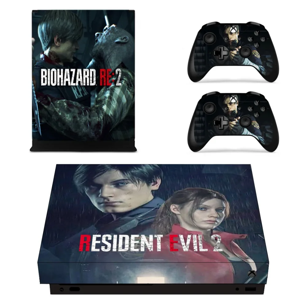 

Resident Evil 2 Skin Sticker Decal For Microsoft Xbox One X Console and Controller Skin Stickers for Xbox One X Skin Vinyl