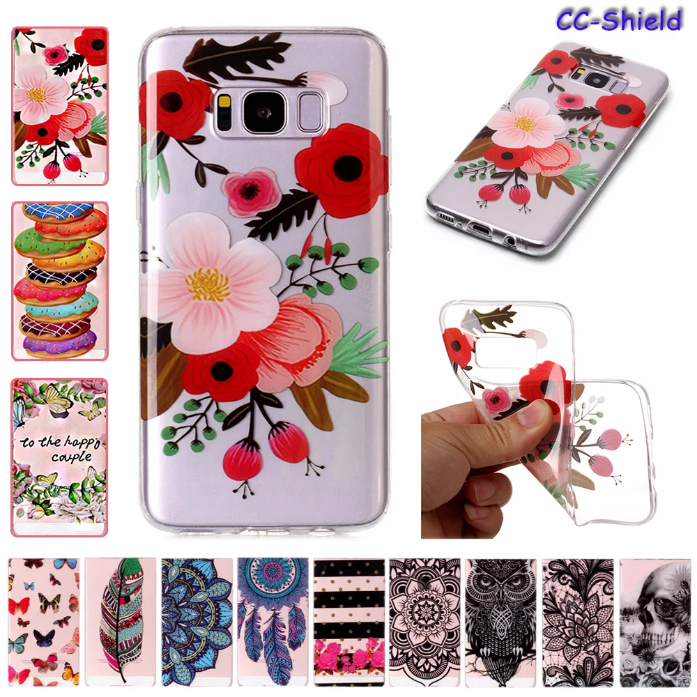 Мягкий ТПУ чехол для Samsung Galaxy S8 S 8 GalaxyS8 G950 G950F G950FD SM-G950F SM-G950FD прозрачный силиконовый