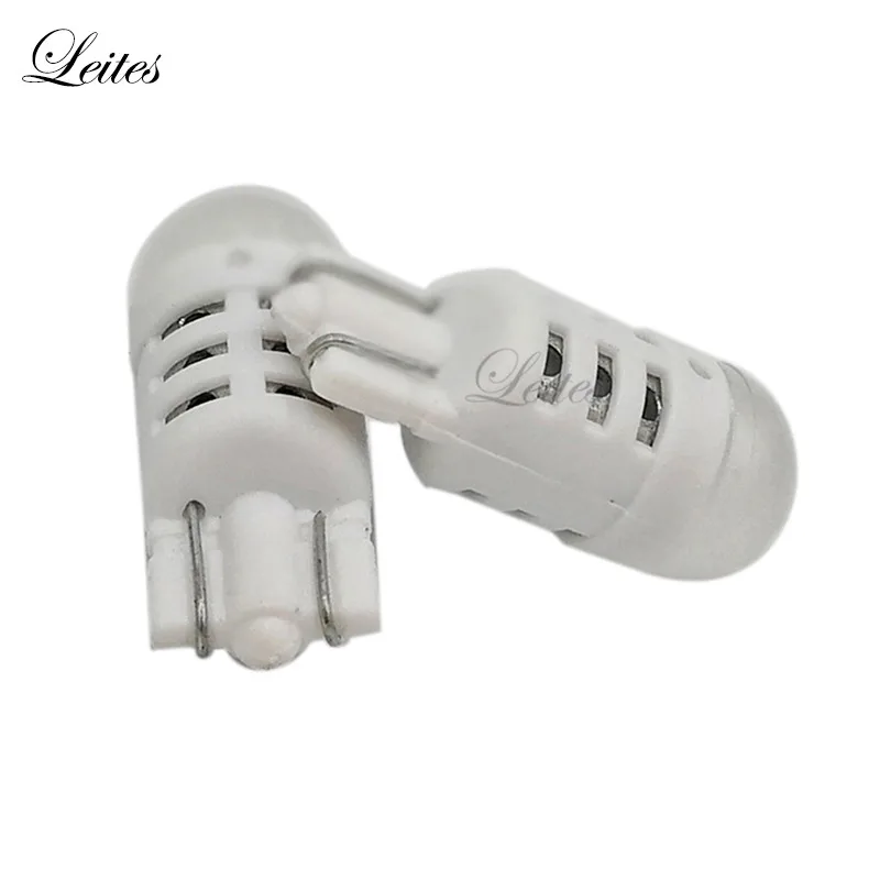 

Leites 2x White Car Light T10 W5W Led Wedge Bulb 3030 1SMD Auto Sidemarker Sidelight Lamp Bulbs Dome Reading Parking Lights