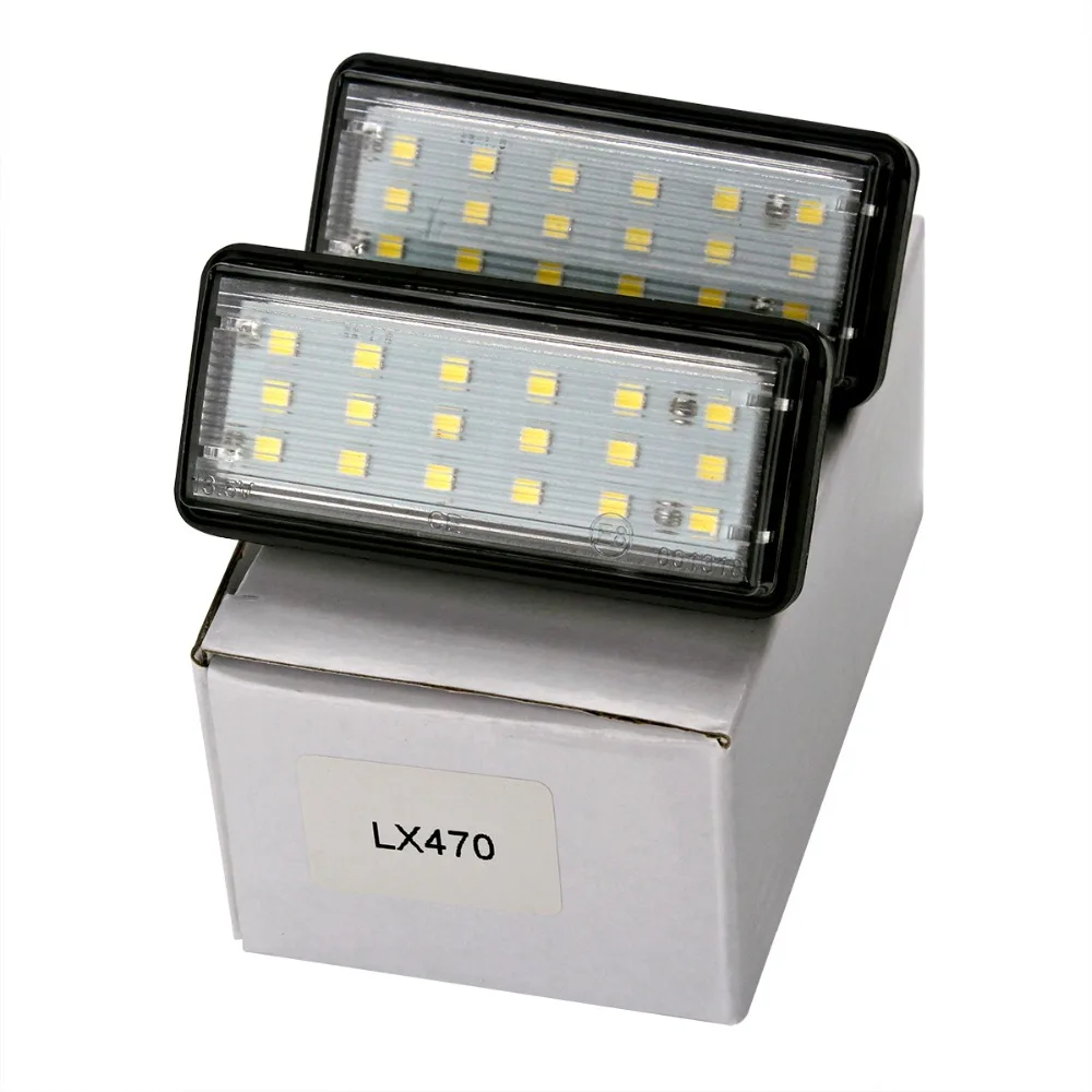 2pcs Car 18SMD LED License Plate Lights for Lexus LX470 GX470 Land