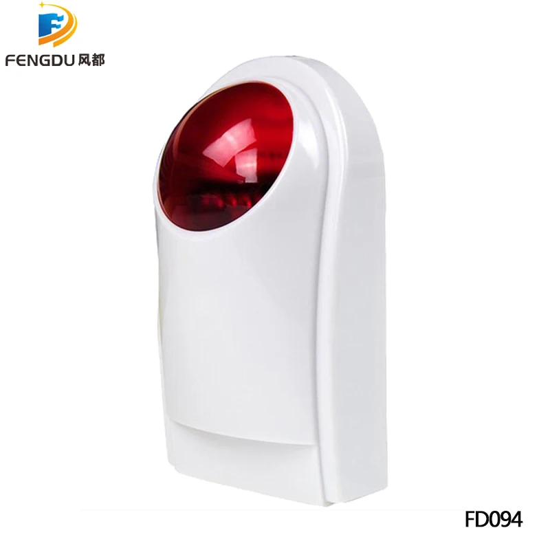 110dB крытый наружный водонепроницаемый беспроводной 433 МГц мигает Сирена Strobe Light сирена для дома охранной сигнализации системы