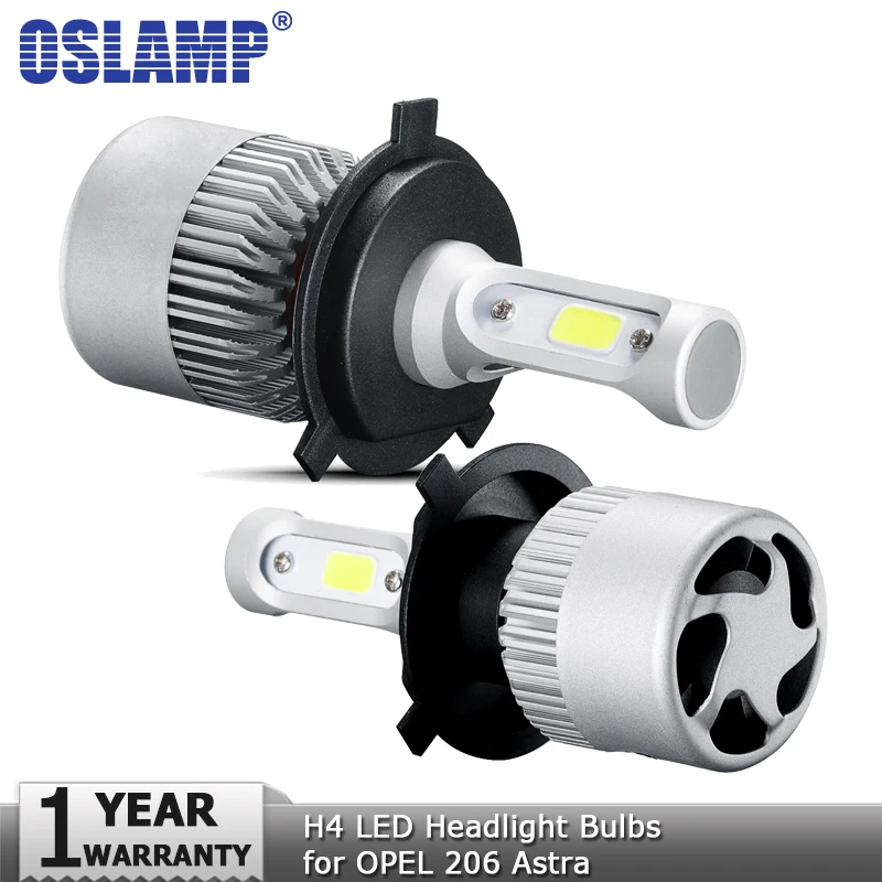 

Oslamp H4 LED Headlight Bulbs Hi-Lo Beam Car Light Bulb 72W 8000lm 6500K 12v 24v Headlights Auto Led Headlamp for OPEL 206 Astra