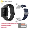 black W blue strap