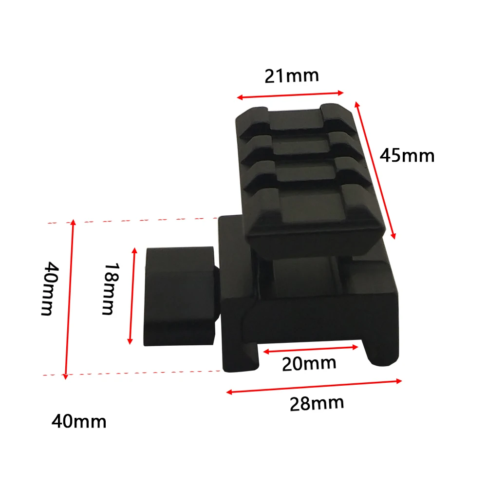 Riser крепление 30 мм Высокая 3 слота для винтовки с Picatinny/Вивера прицел крепления легкий высокий профиль