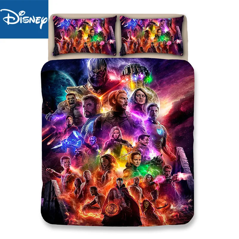 أعجوبة المنتقمون لنا الملك حجم المعزي طقم أغطية للأطفال غرفة نوم ديكور طقم سرير كامل حجم 3D الساخن بيع جديد