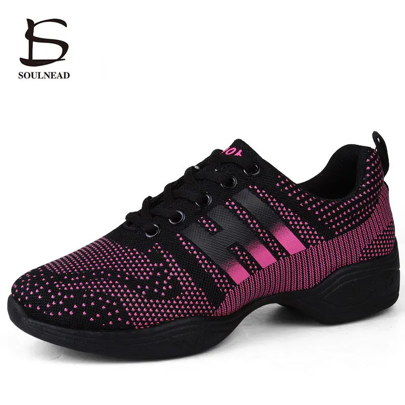 

New Arrivals Woman Dancing Shoes Modern Jazz Hip Hop Dance Sneakers Soft Rubber Sole Sports Feature Dance Shoes zapatos de mujer