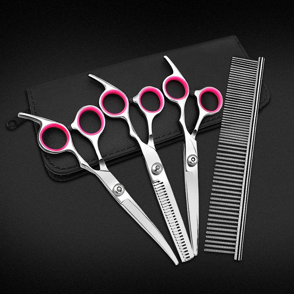 Dog Gromming Scissors Set Pet Dog Cat Hair Cutting Thinning Shears