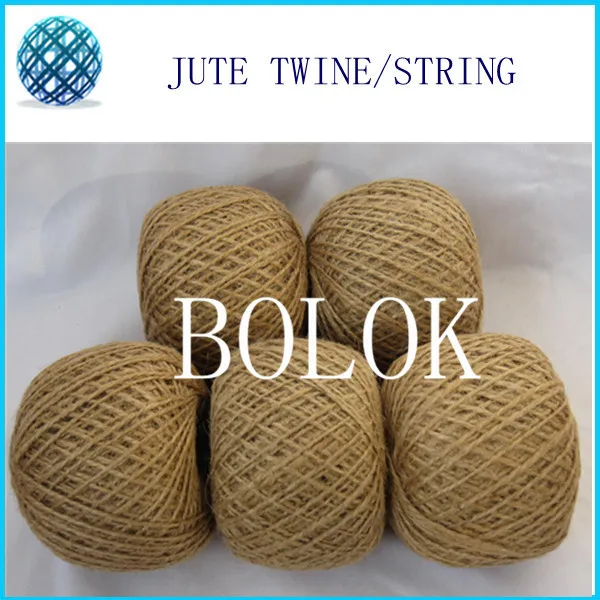

free 15pcs/lot Natural jute twine (Dia.:1.5-2mm,110yards/ball, 2 ply twisted) DIY jute rope twine