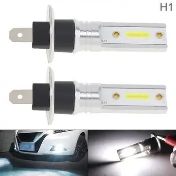 

2pcs 12W 12V H1 Universal COB SMD Lights 1200LM 6500K-7500K White Car Driving Running Lamp Auto Light Bulbs