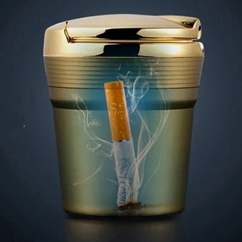 

High Quality Car Led Ashtray Holder Cup Cigarette Ash Box For Skoda Octavia A5 A7 Superb Fabia Rapid YETI Kodiaq Accessories