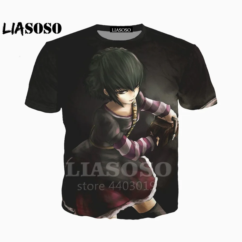 LIASOSO 2018 3D с принтом Мужские и женские Аниме Черная Лагуна печатных 3dt shirt