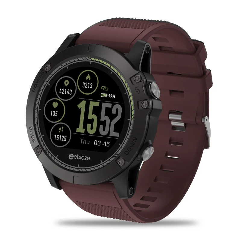 Upgrade Zeblaze VIBE 3 HR Color Display IPS Smartwatch IP67 Waterproof Wearable Device Heart Rate Monitor Outdoor Smart Watch