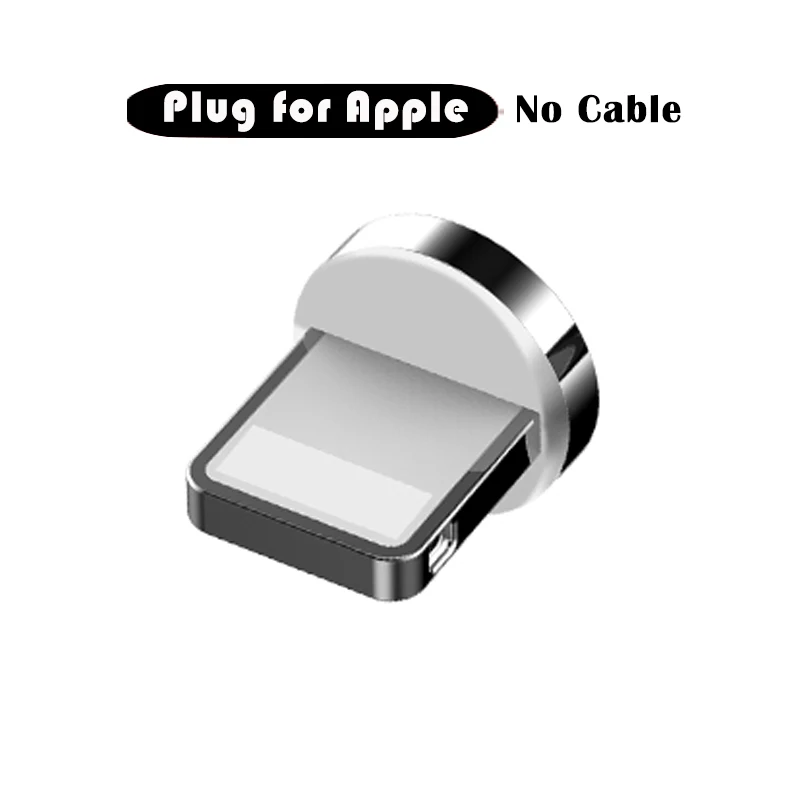 3A Быстрая зарядка Micro USB Магнитный кабель зарядное устройство Тип C Android Магнитный кабель передачи данных телефона провод шнур для iPhone 6 7 samsung Xiaomi - Цвет: Plug for Apple