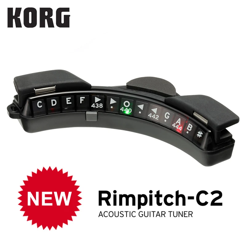 KORG RP-C1 RP-C2 Rimpitch Soundhole Акустическая гитара тюнер-Chromatic RPC1/RPC2 - Цвет: Rimpitch C2
