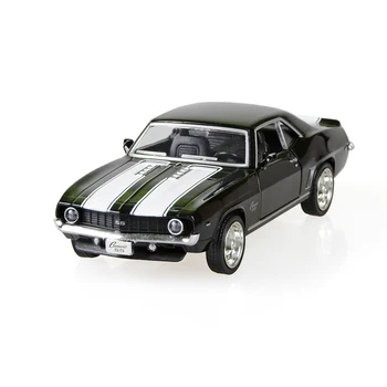 

Camaro SS 1969 Black 1/36 alloy model car Kids Toys Cars Diecast Metal Pull Back Car Toy For Gift Collection
