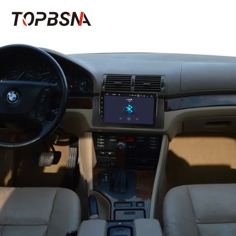 Автомобильный мультимедийный DVD плеер TOPBSNA на Android 10 с Wi Fi GPS для BMW/E39/E53/X5/M5