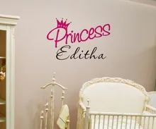 DCTOP Top Waterproof Wallpapers Custom Vinyl Letter Stickers Princess Wall Decals Home Decor On The Walls For Kids Bedroom