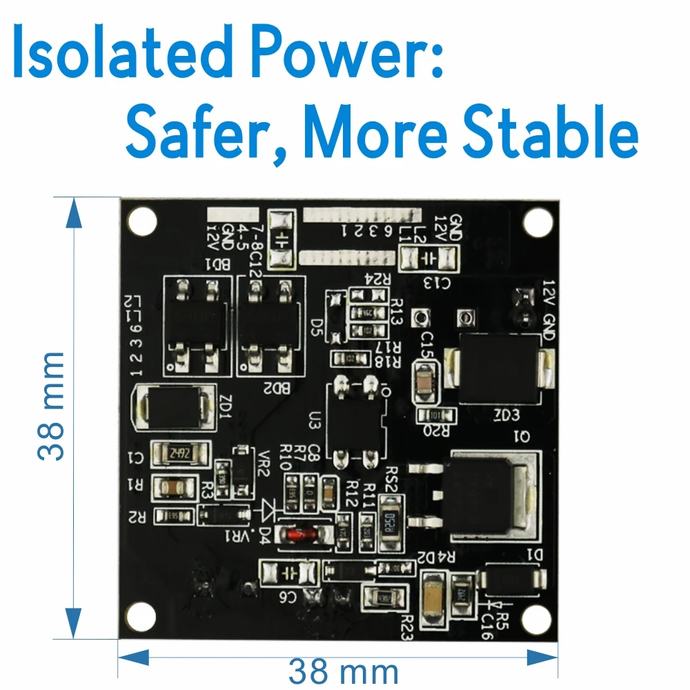 IEEE802.3af PoE Модуль для ip-камеры мощность по Ethernet 48 В вход 12 В выход Изолированная мощность с широким диапазоном температуры дизайн