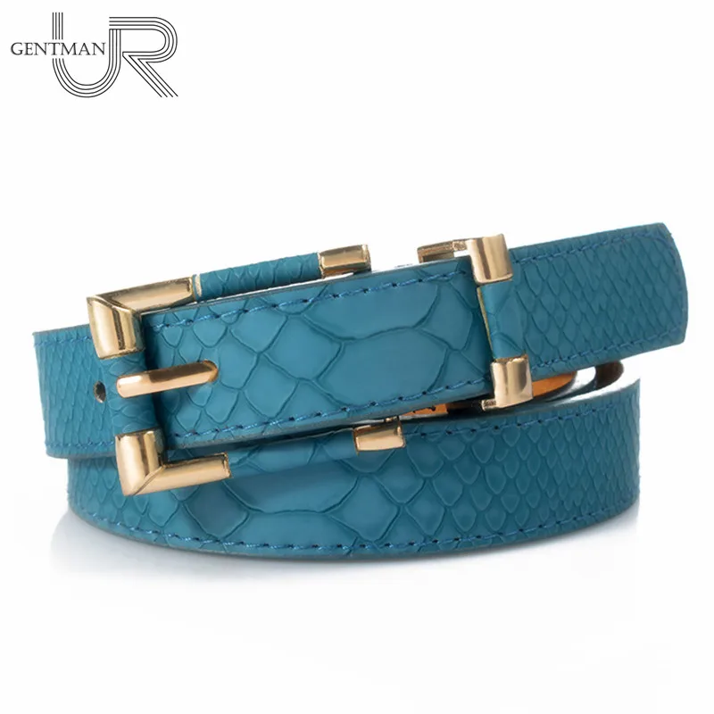 

New Women Belts Fashion Crocodile Punk Thin Waist Belt Female Second Leather Straps High Quality Jeans Belts For Women