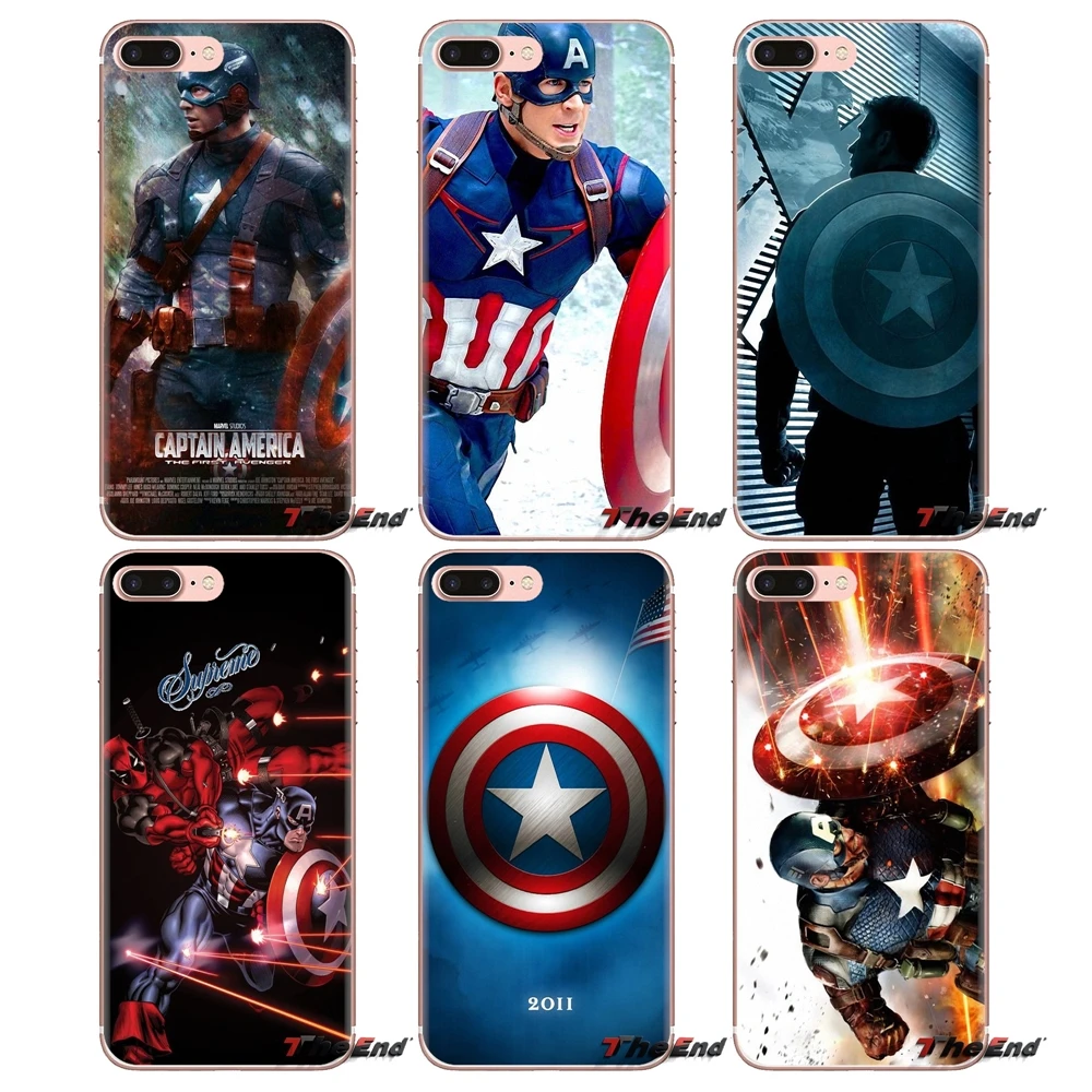 Chris Evans Captain America Shield Marvel Silicone Skin Cover For Samsung Galaxy A3 A5 A7 A9 A8 Star A6 Plus 2018 2015 2016 2017 |