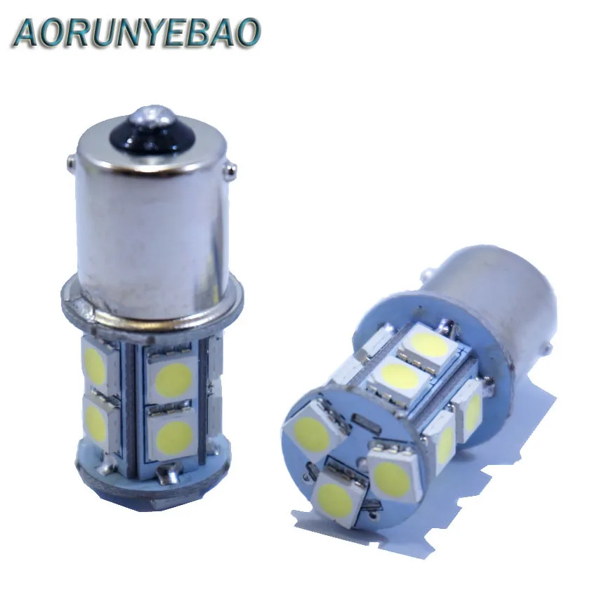 AORUNYEBAO 2 шт. автомобильный светодиод 13SMD 5050 1156 BA15S BAU15S 1157 BAY15D P21W задний стоп сигнал