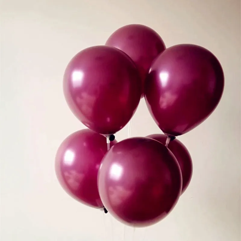 

Wine red balloon 50pcs/lot10 inch 2.2g spherical coffee latex balloons birthday party decorations kids inflatable ballon wedding