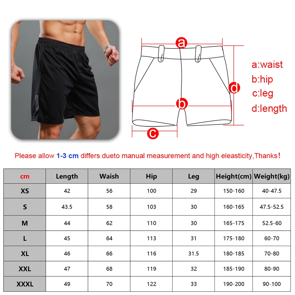 Running Shorts Mens Summer Plus Size 