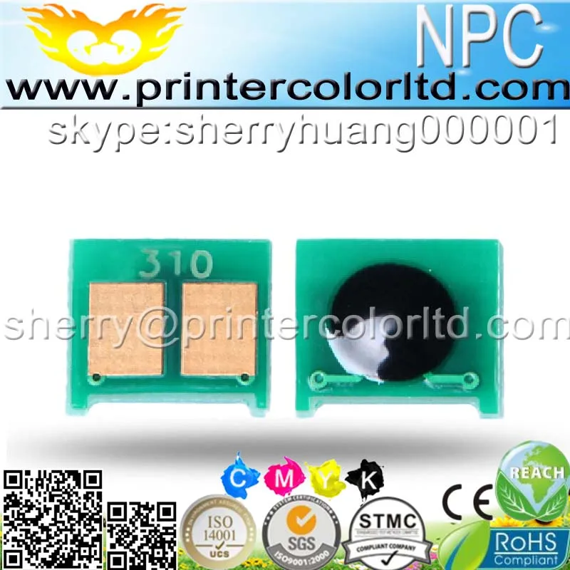 1 х совместимый для HP CP1025 CP1025nw MFP M175 M275 тонер микросхема картридж чип CE310A CE311A CE312A