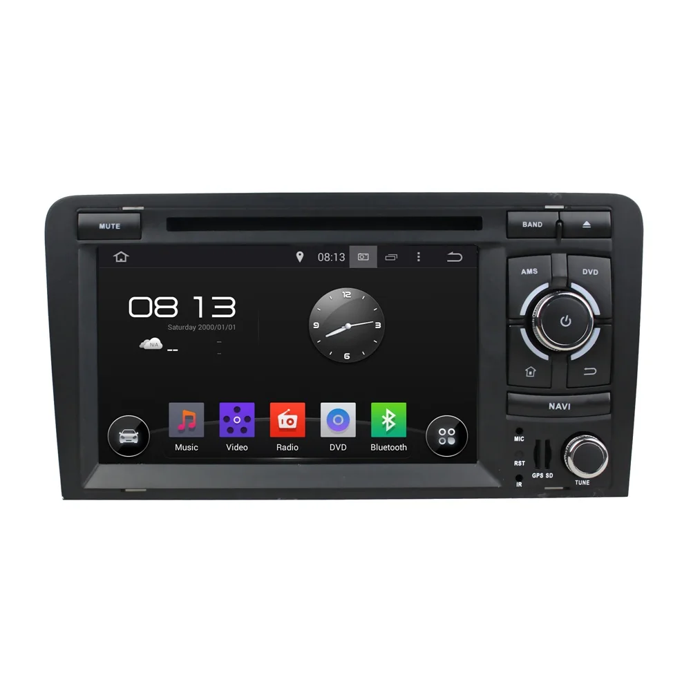 Top Navirider Android 8.0 radio tape recorder octa Core 4GB RAM 32GB rom with IPS screen for Audi TT (2006-2013) head unit GPS DVD 1