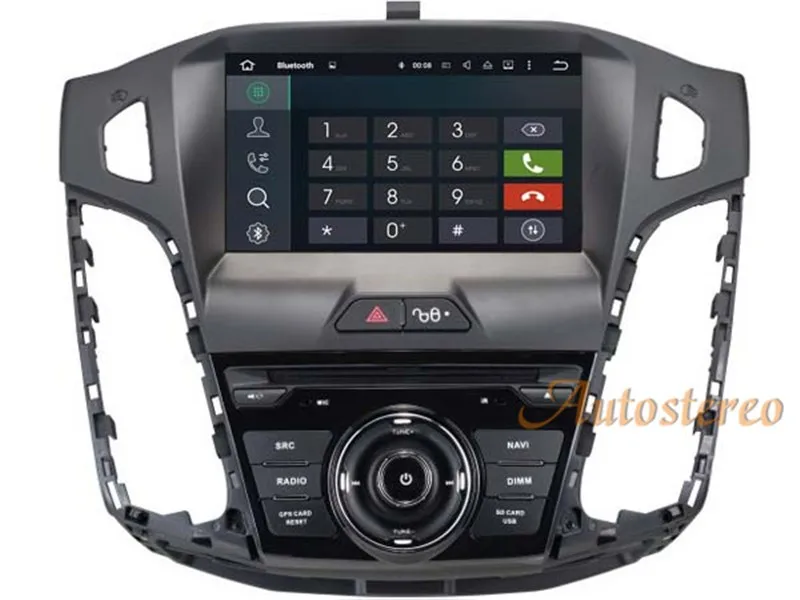 Cheap Android 8 Car GPS Navigation car DVD Player For Ford Focus 2012-2017 Head unit audio multimedia player radio tape recorder IPS 9