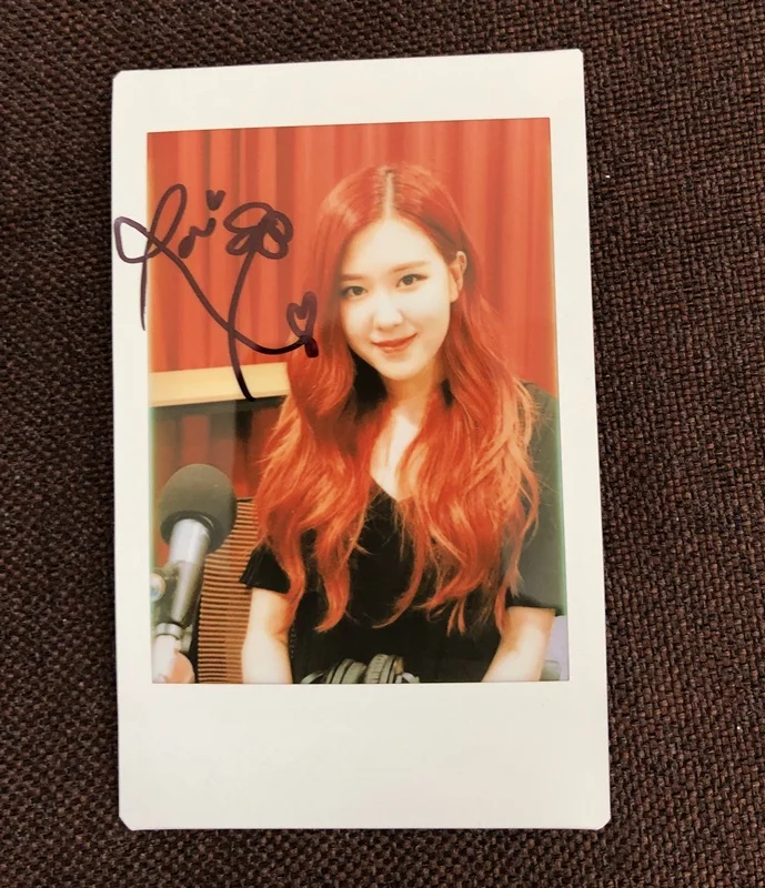 Ручная подписка BLACKPINK ROSE autographed KILL THIS LOVE Polaroid 3 дюйма k-pop 4Y2