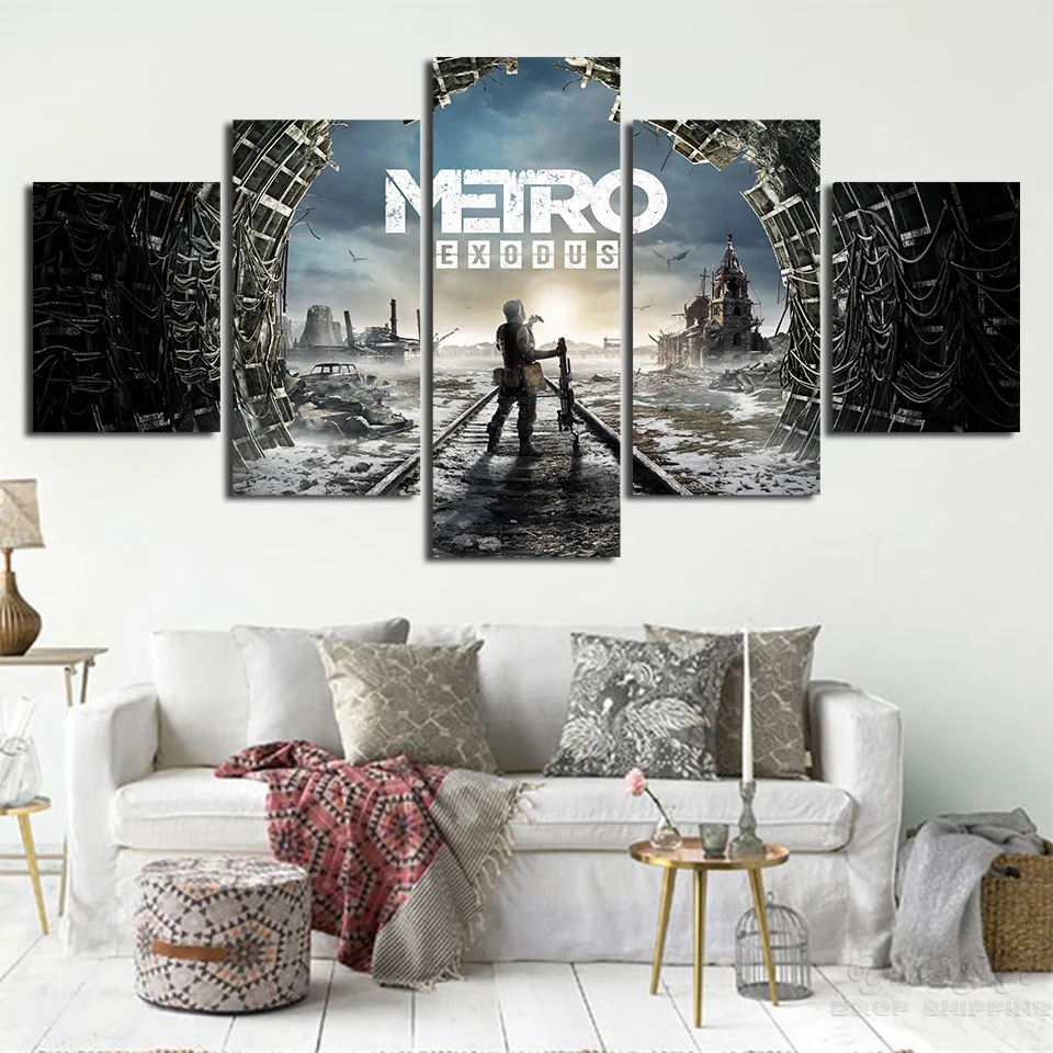 Prints-Metro-2033-Painting-Wall-Art-5-Panel-Game-Pictures-Modular-Canvas-Poster-Modern-Home-Decoration (1)