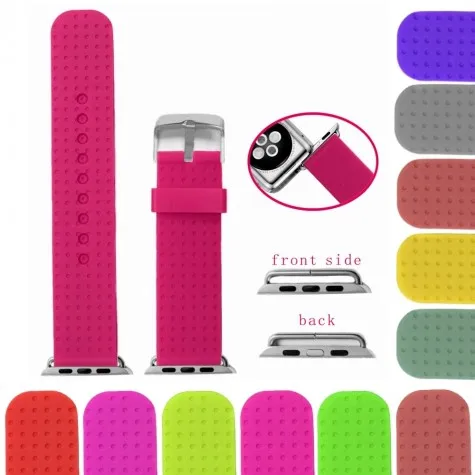 38mm Silicone Watch Band Replacement for Apple iWatch WB1103E38JB