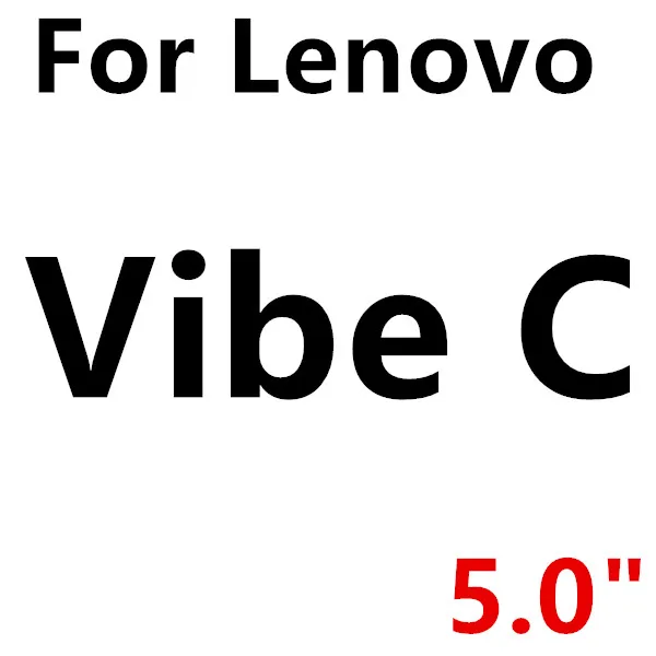 Закаленное стекло для защиты экрана для lenovo Vibe A Plus A1010 C A2020 A C2 K5 K6 power K4 Note Plus P2 P1 A7700 GLAS Sklo Cover - Цвет: Vibe C