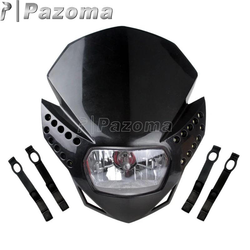Pzoma Universal Headlight H4 Bulb Dirt Bike Motocross Supermoto LED