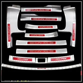 

stainless steel Rear Bumper Protector Sill Scuff Plate/Door Sill Door Sill for Mitsubishi Eclipse Cross 2018 -2020 Car styling