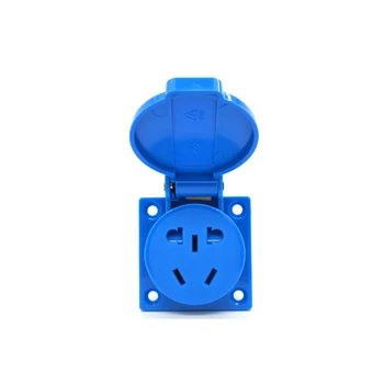 

2Pcs AU/US/EU industry Safety Outlet Waterproof Industrial Socket AC Power Socket Electrical Socket With Waterproof Cover