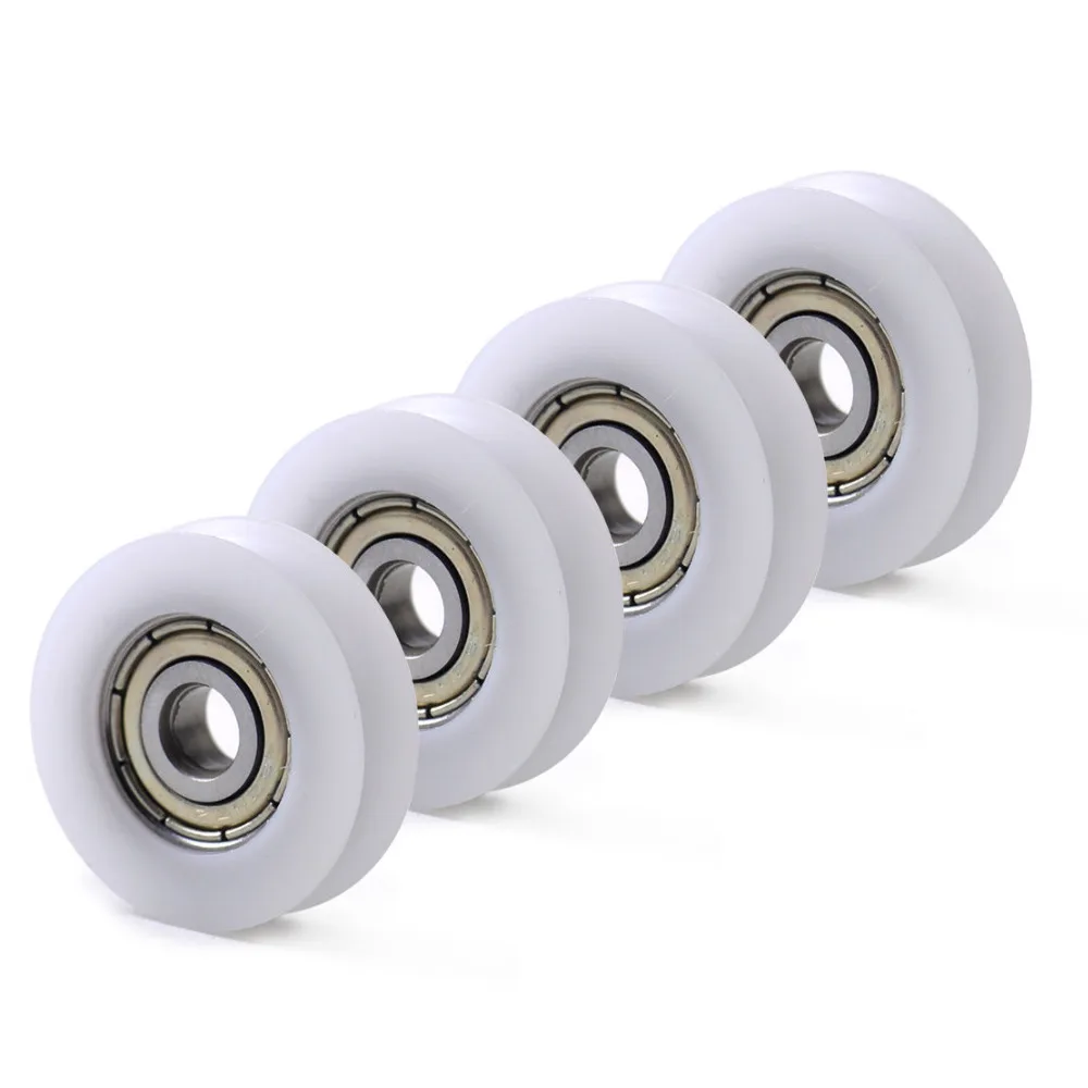 

4pcs U Groove Wheel Guide Bearing Pulley Sealed Rail Ball Furniture 6*29*8.5mm