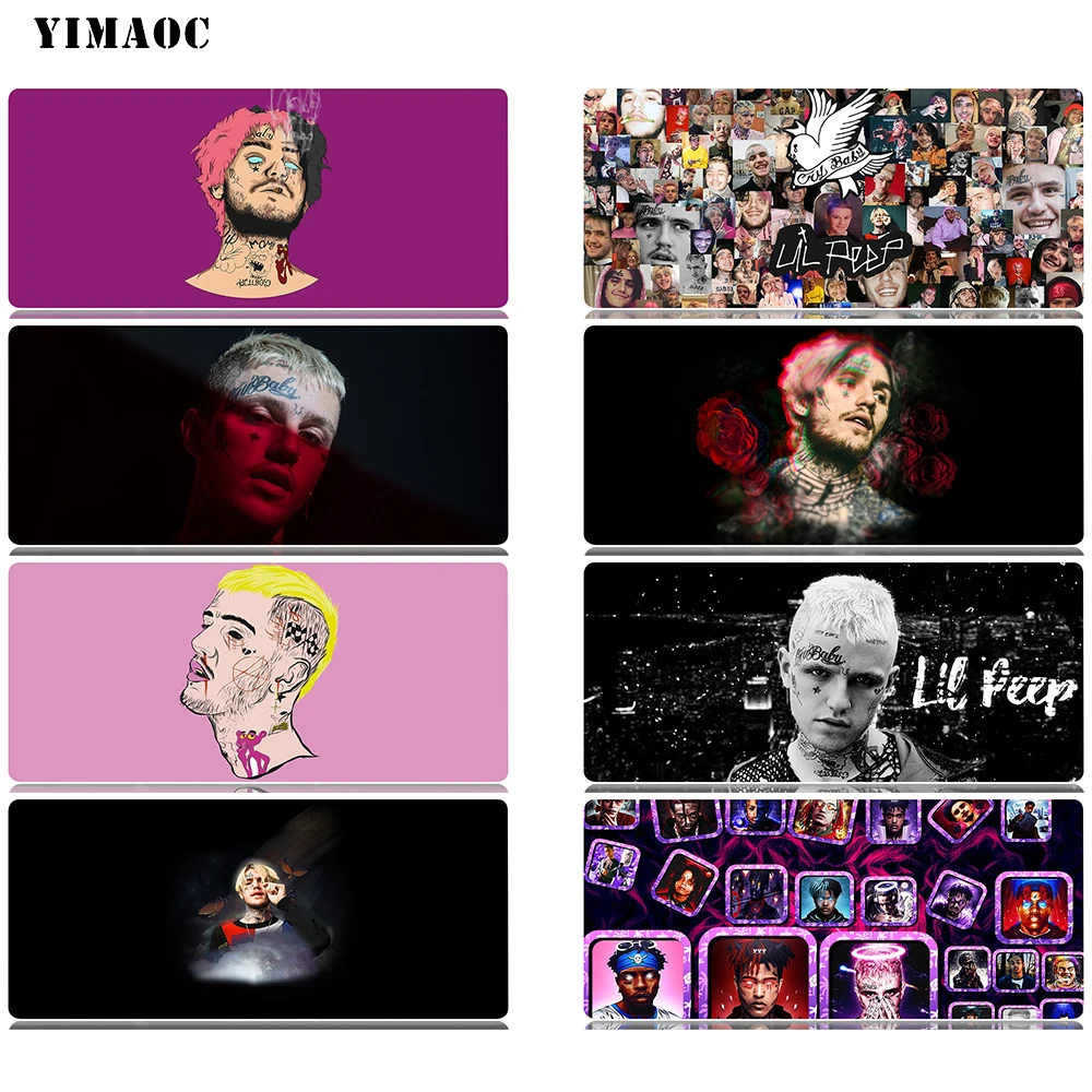 

YIMAOC Lil Peep Mouse Pad 30x80 cm Computer Mousepad Anti-slip Natural Rubber Gaming Mouse Mat