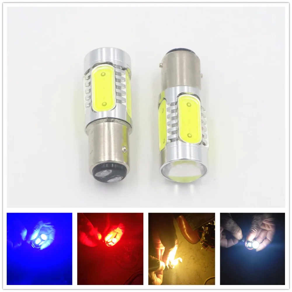 

CYAN SOIL BAY 2X 1157 BAY15D P21/5W 7.5W Tail/Brake/Stop LED Light bulb Lamp 7528 2057 2357 Red Amber Yellow White