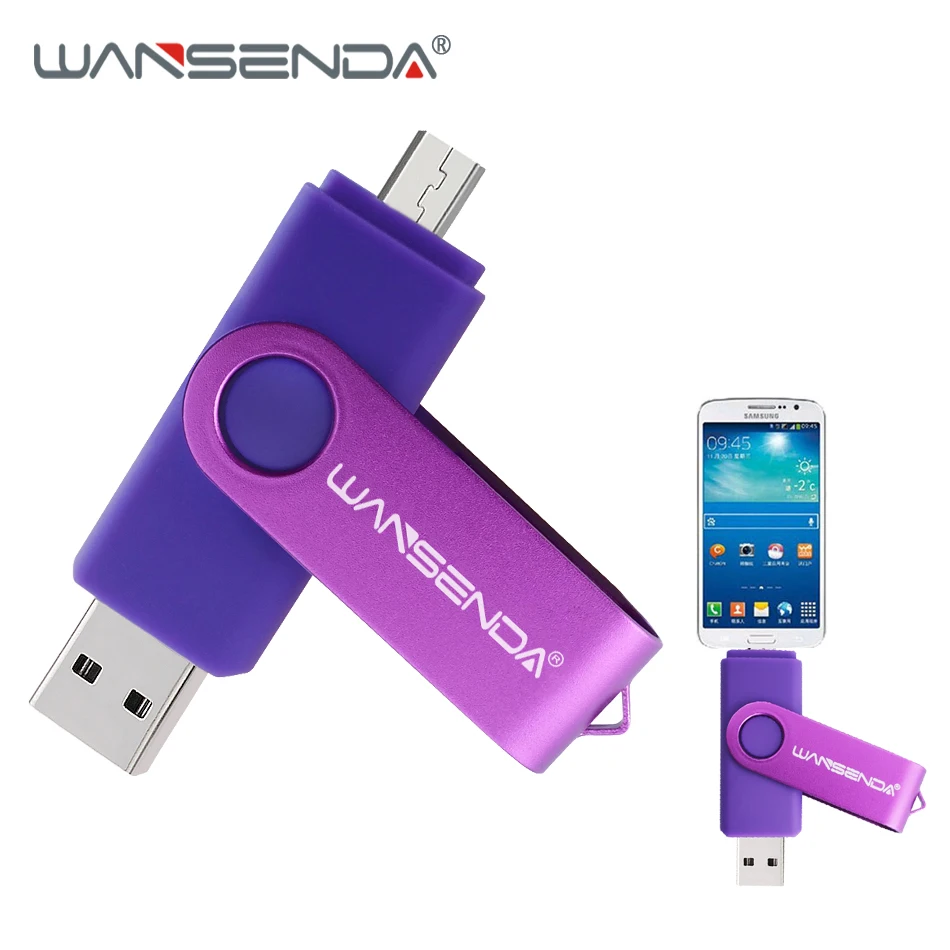 WANSENDA S100 флэш-накопитель USB OTG 64 GB флэш-накопитель cle USB флеш-накопитель 8 GB 16 GB 32 GB Высокое Скорость Micro USB Stick 128 GB 256 GB флешки