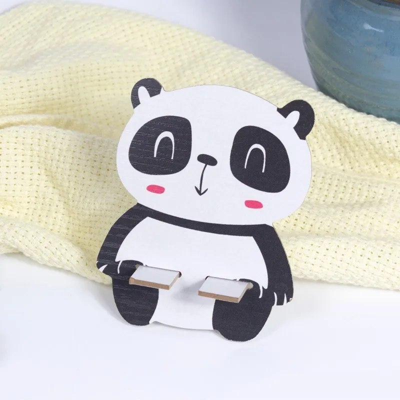 Деревянный держатель для телефона с пандой и кроликом 12*8,5 см, подставка для мобильного телефона, держатель для Xiaomi IPhone Andorid